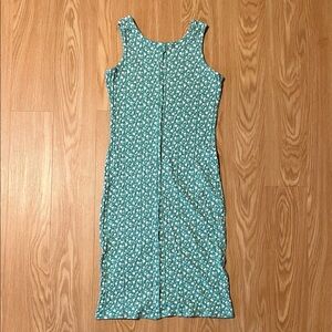 Art Class Girls Teal Floral Midi Dress, size XL